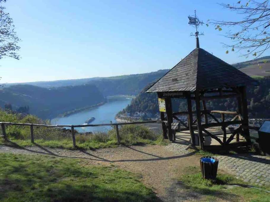 #1 Studioapartment Mit Loreleyblick Direkt An Der Schoensten Etappe Des Rheinsteigs Patersberg 외부 사진